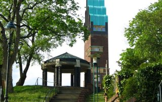 Hochzeitsturm und Schwanentempel ©Darmstadt Marketing_Agnes Allig